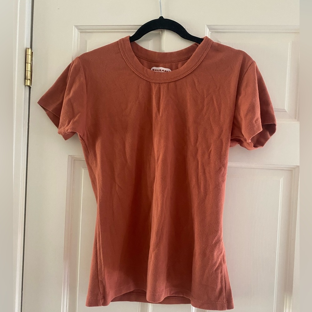 Big bud press baby tee clay red